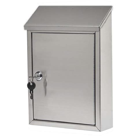 stainless steel wall mounted post box|stainless steel mailboxes for doors.